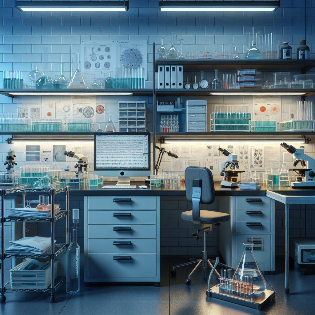 Life science lab interior