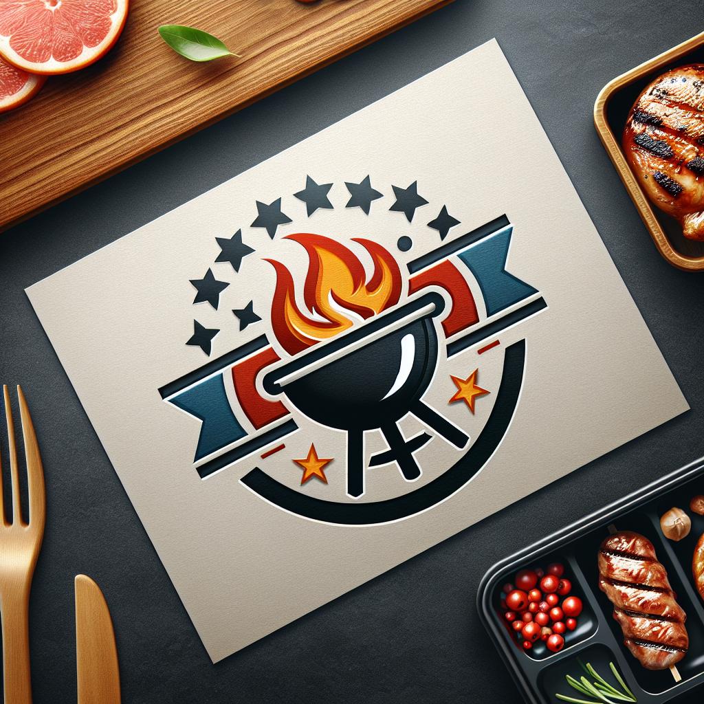 Barbecue restaurant logo design