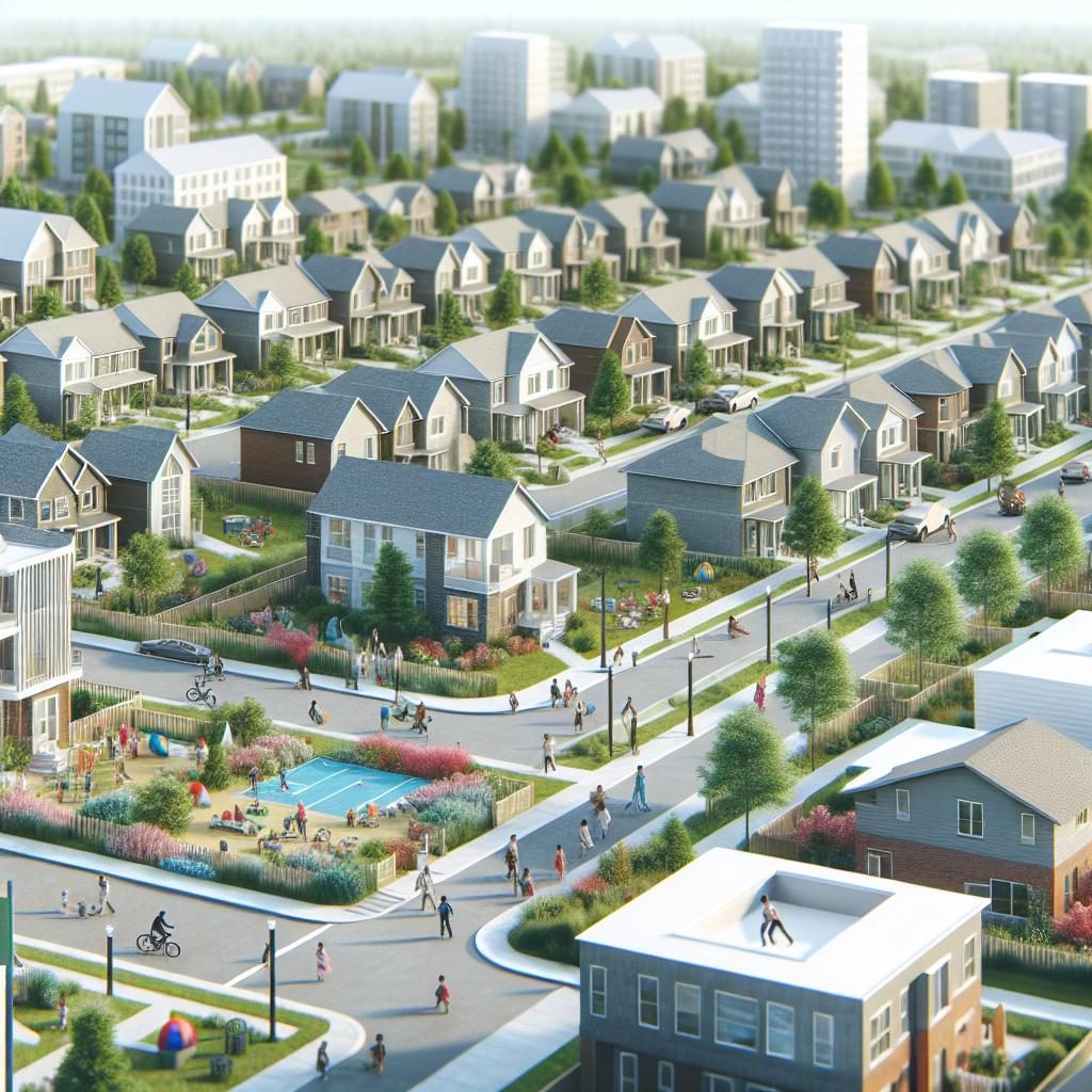 Integrated living community neighborhood