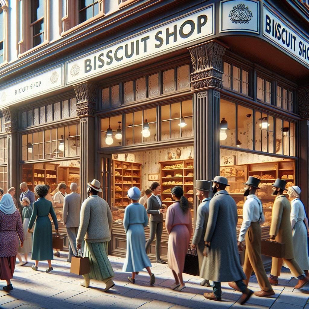 Biscuit shop opening