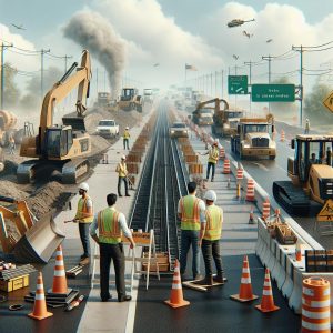 Road construction project