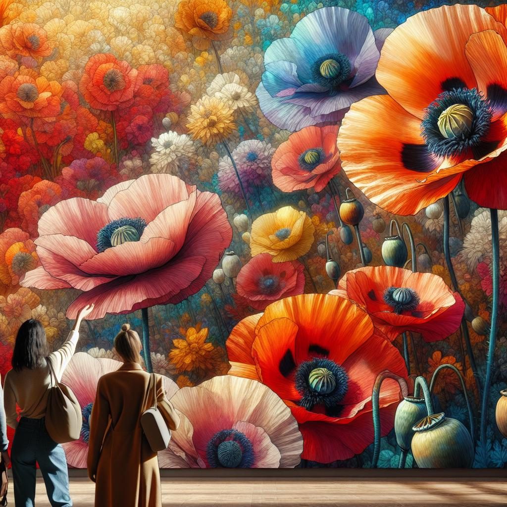 Colorful Poppy Artwork