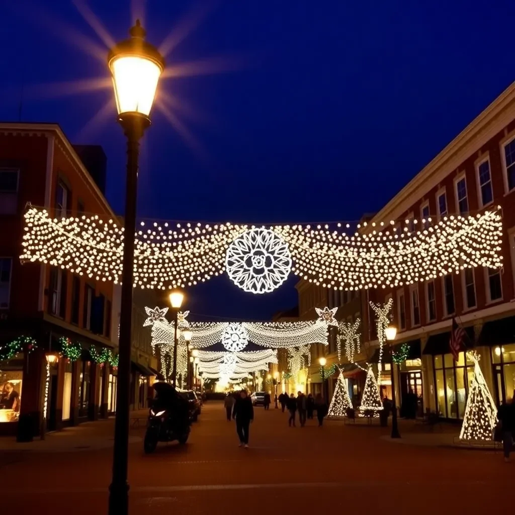 Georgetown Square Shines Bright with Holiday Lights as Festivities Begin