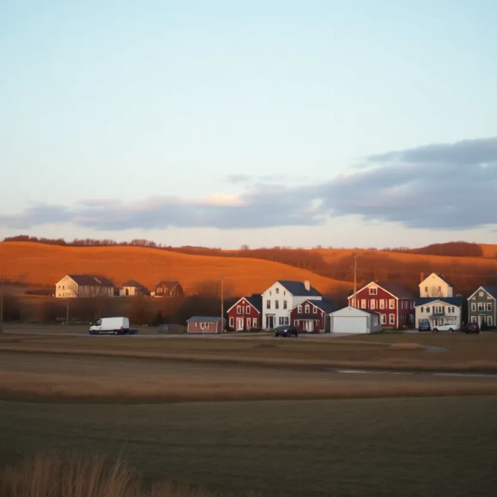 Serene landscape representing the legacy of a former president.