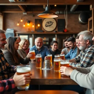 Community gathering at Black Star Co-op Brewpub in Austin