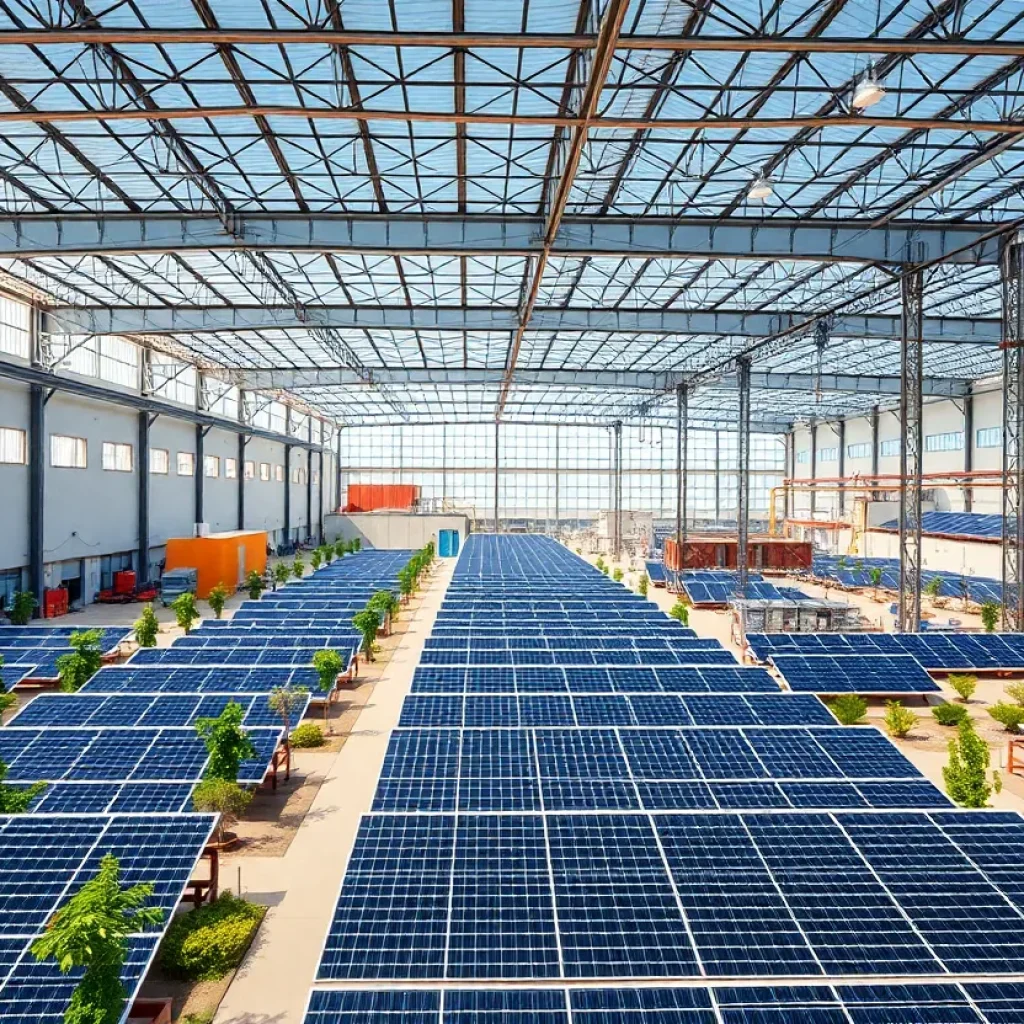 GAF Energy's Timberline Solar manufacturing plant in Georgetown, Texas