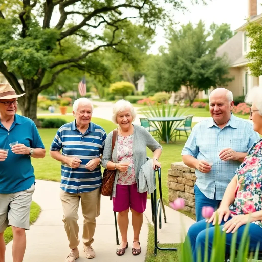 Active seniors enjoying leisure activities in Georgetown Texas