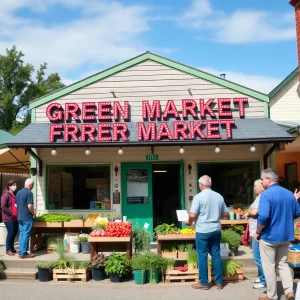 Parker's Corner Market building with a green exterior in Liberty Hill.