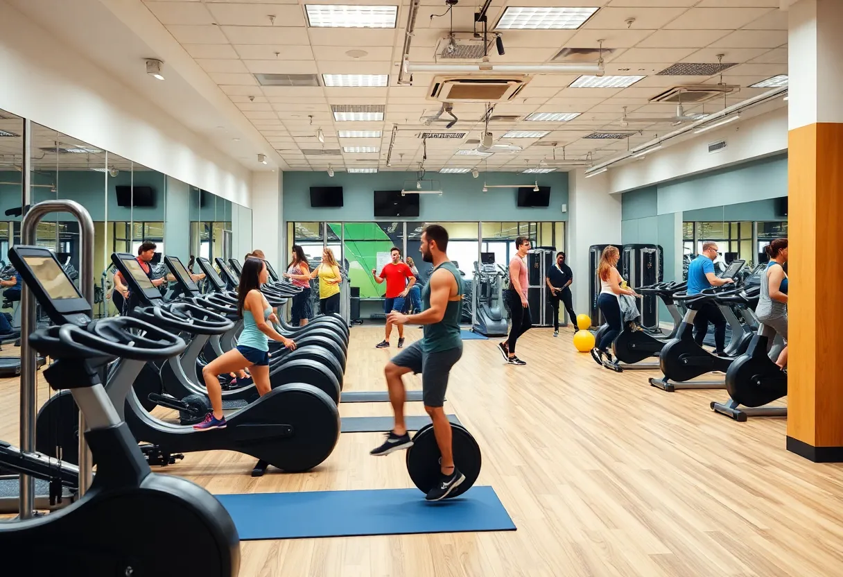 Interior view of Bodies by Design Fitness Center in Pflugerville