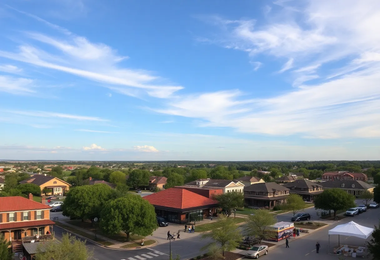 Scenic view of Georgetown Texas neighborhood