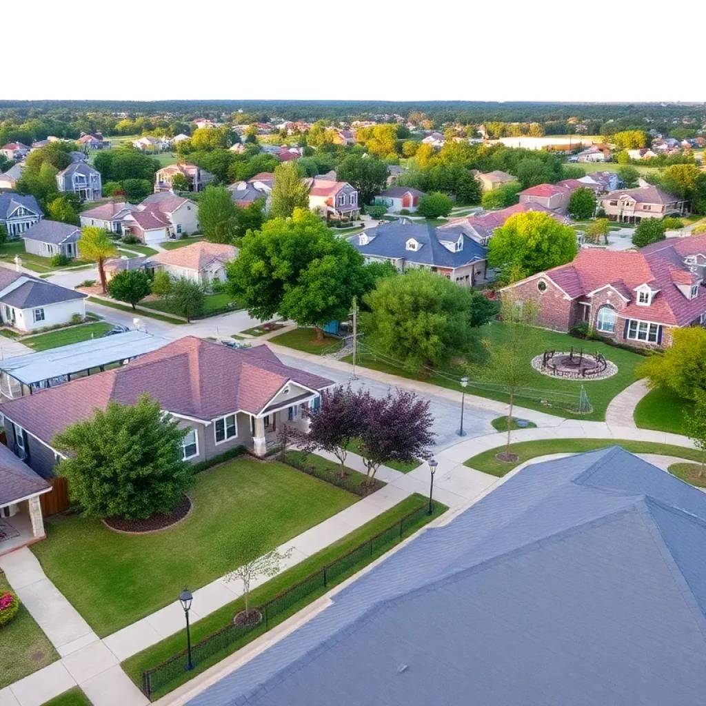 Charming neighborhood in Georgetown, Texas