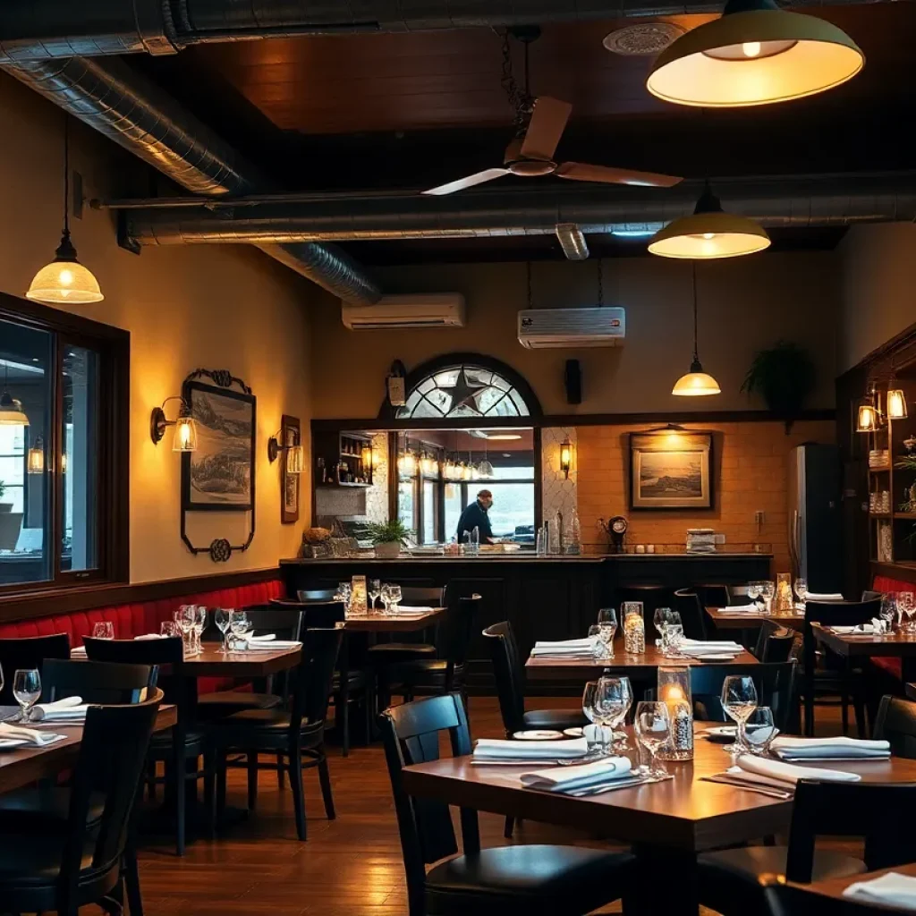 Interior of the Red Door Kitchen, a new restaurant in Georgetown