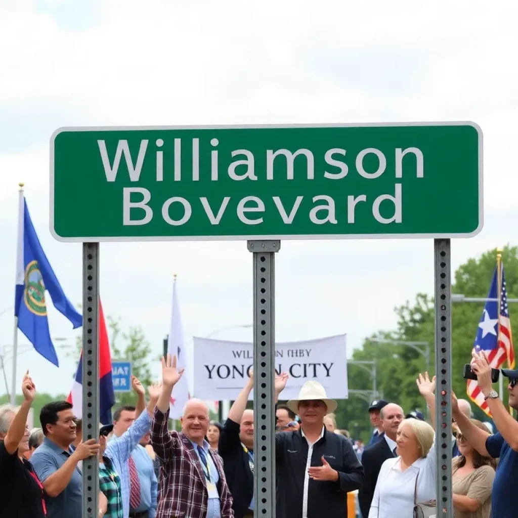 Ceremony for the street naming of Williamson County Boulevard in Yongin City