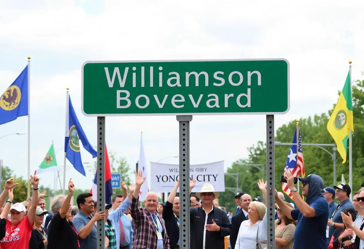 Ceremony for the street naming of Williamson County Boulevard in Yongin City