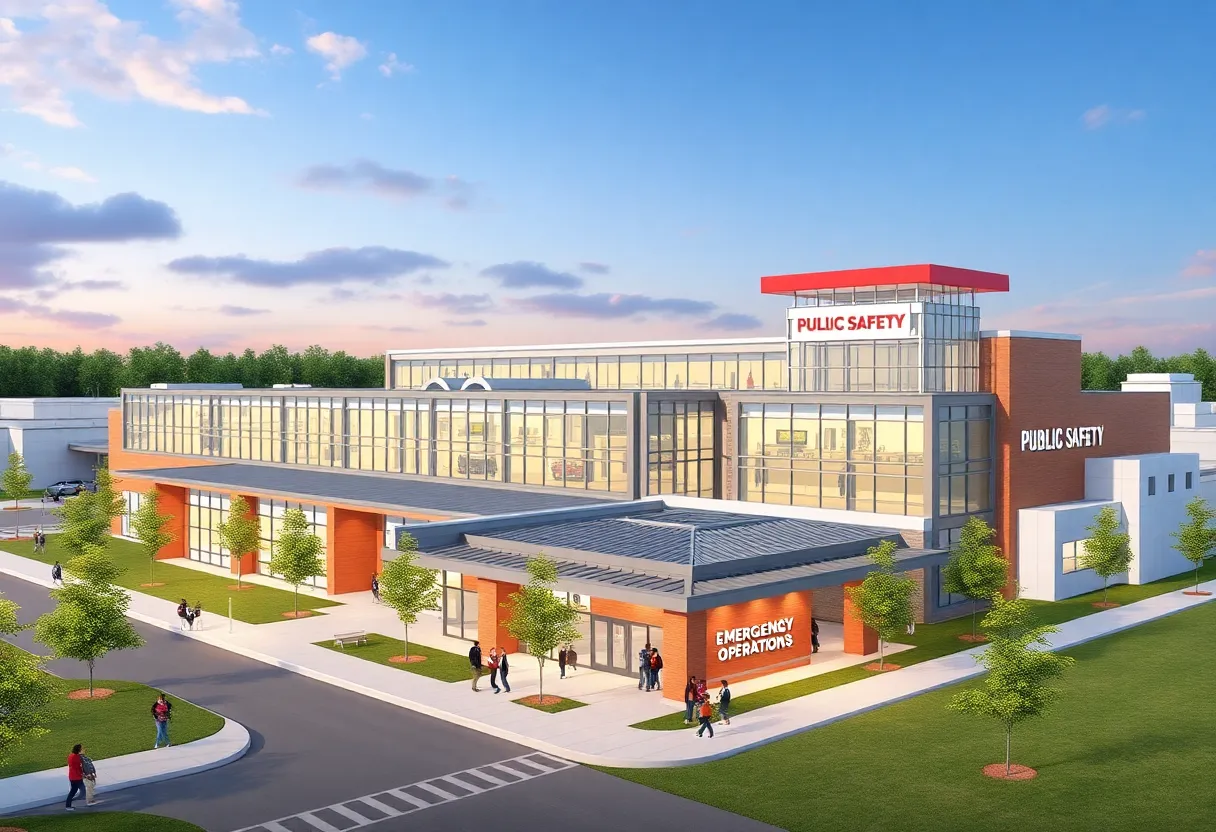 Rendering of Cedar Park's new Public Safety Training Facility