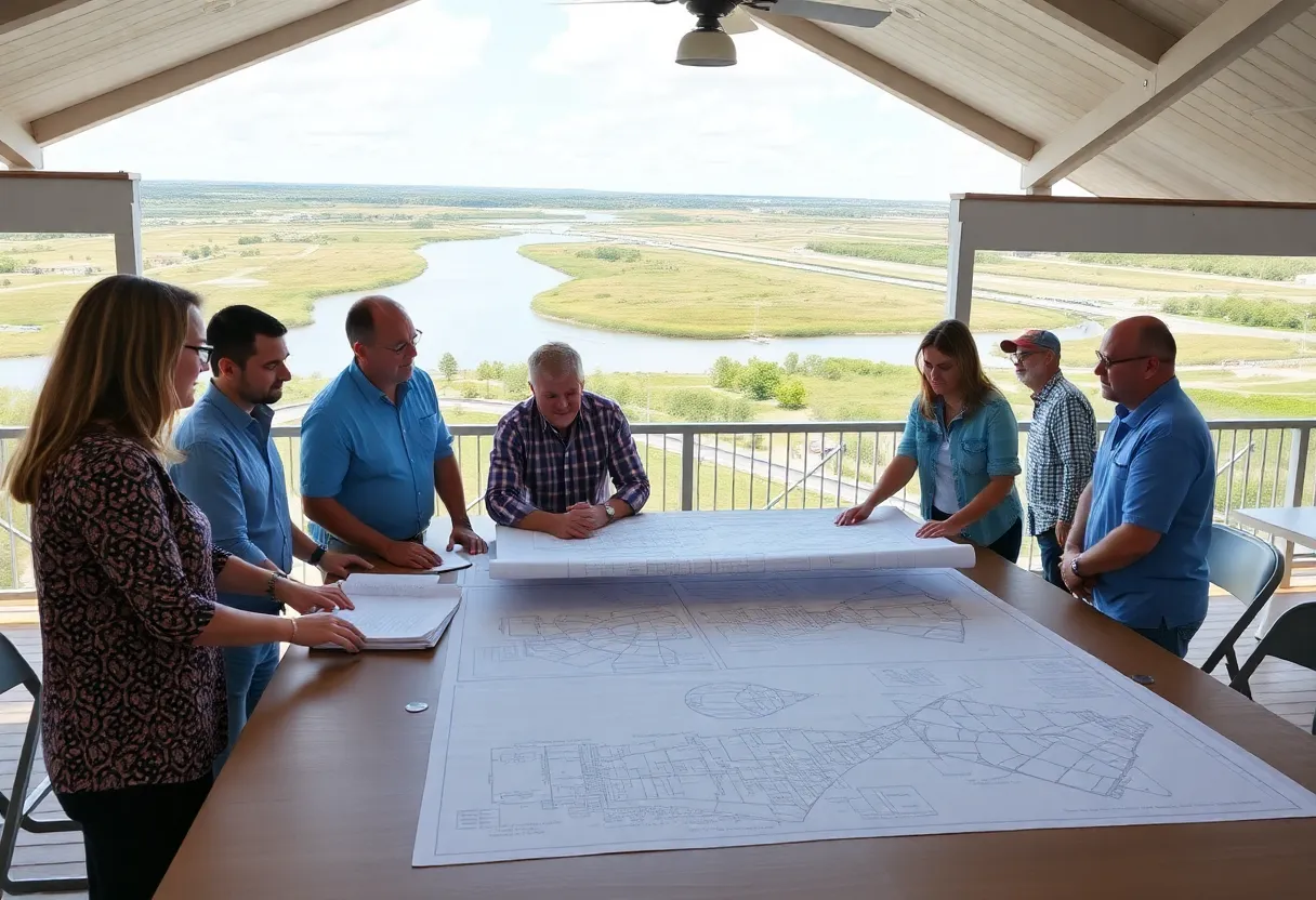 Community leaders discussing projects in Georgetown County