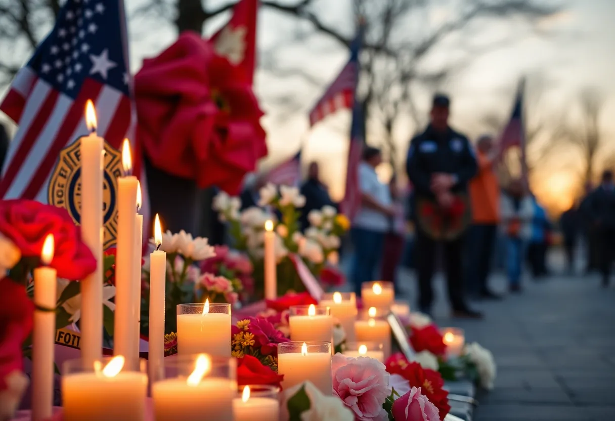 Community memorial service for Firefighter Kurt Lentz