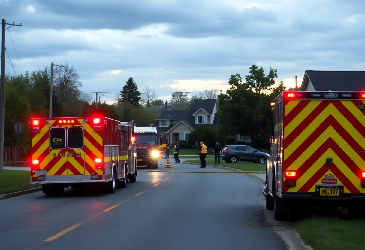 Emergency responders managing a gas leak in Pflugerville