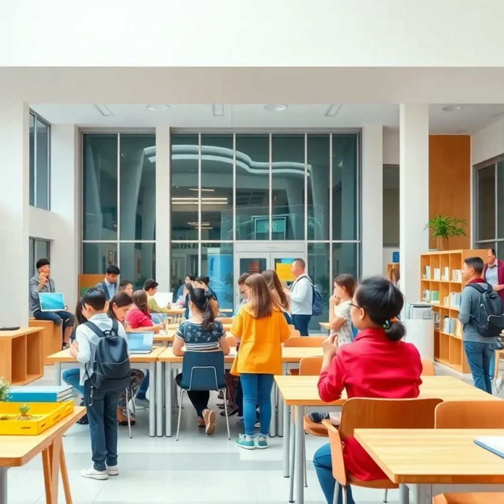 Students engaged in activities at Round Rock ISD campus