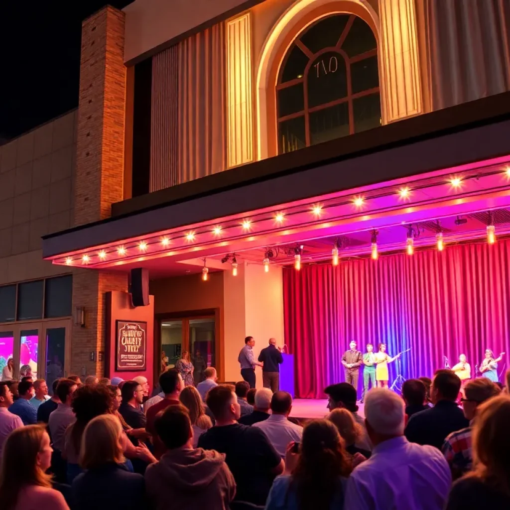 New Round Rock theatre venue with audience and stage
