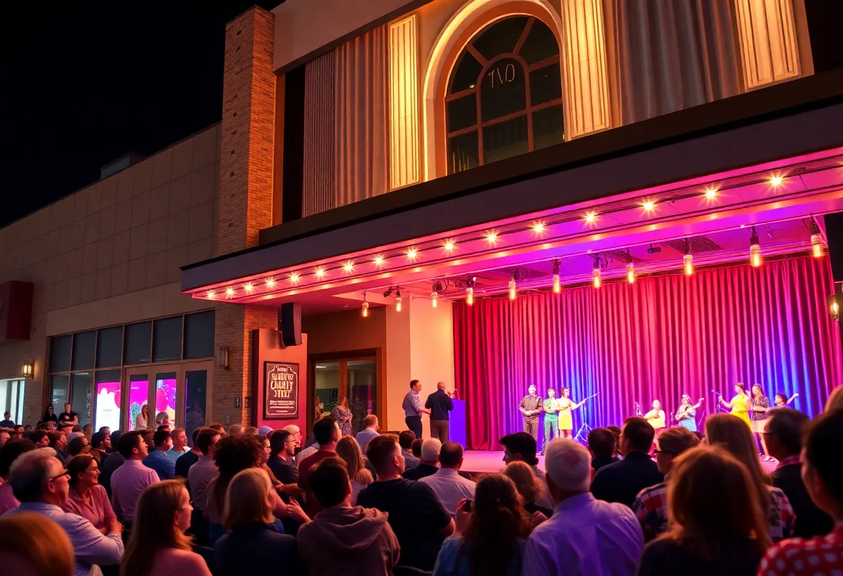 New Round Rock theatre venue with audience and stage
