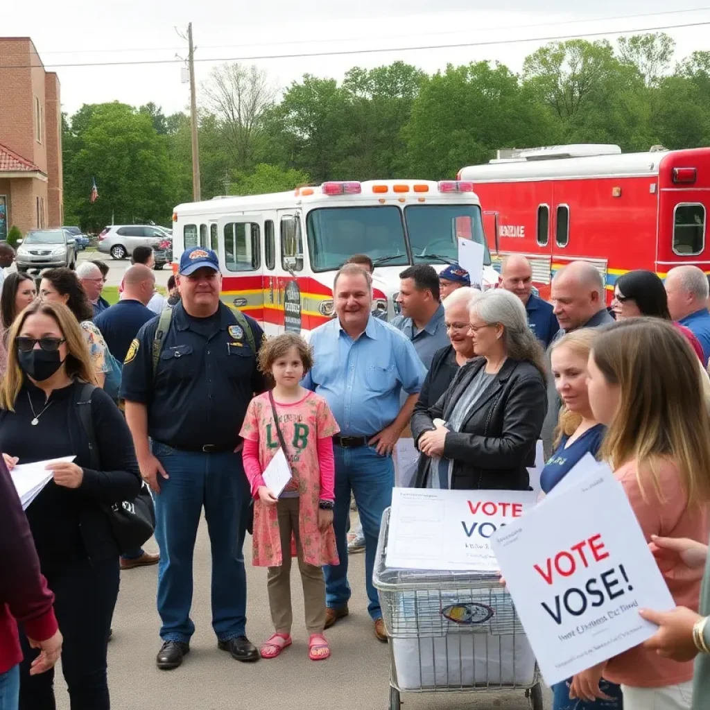 Community members participating in Williamson County elections